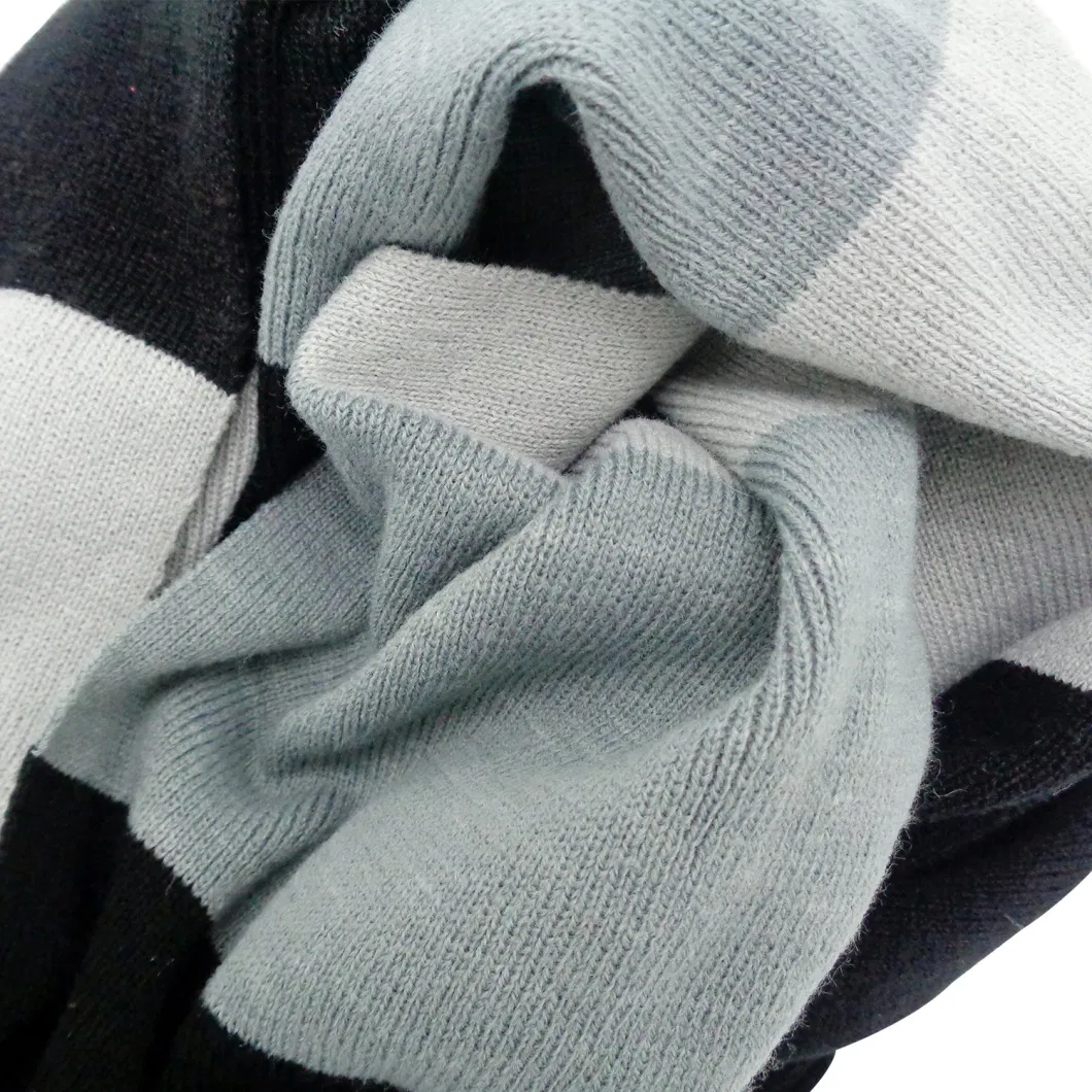 Wholesale Cutsom Knitted Men&prime;s Scarf.