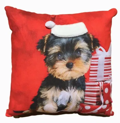 Creative Christmas Pillow Holiday Cushions Are as Fun as a Paparazzi Plush Toy Dog Pattern Series Pillow